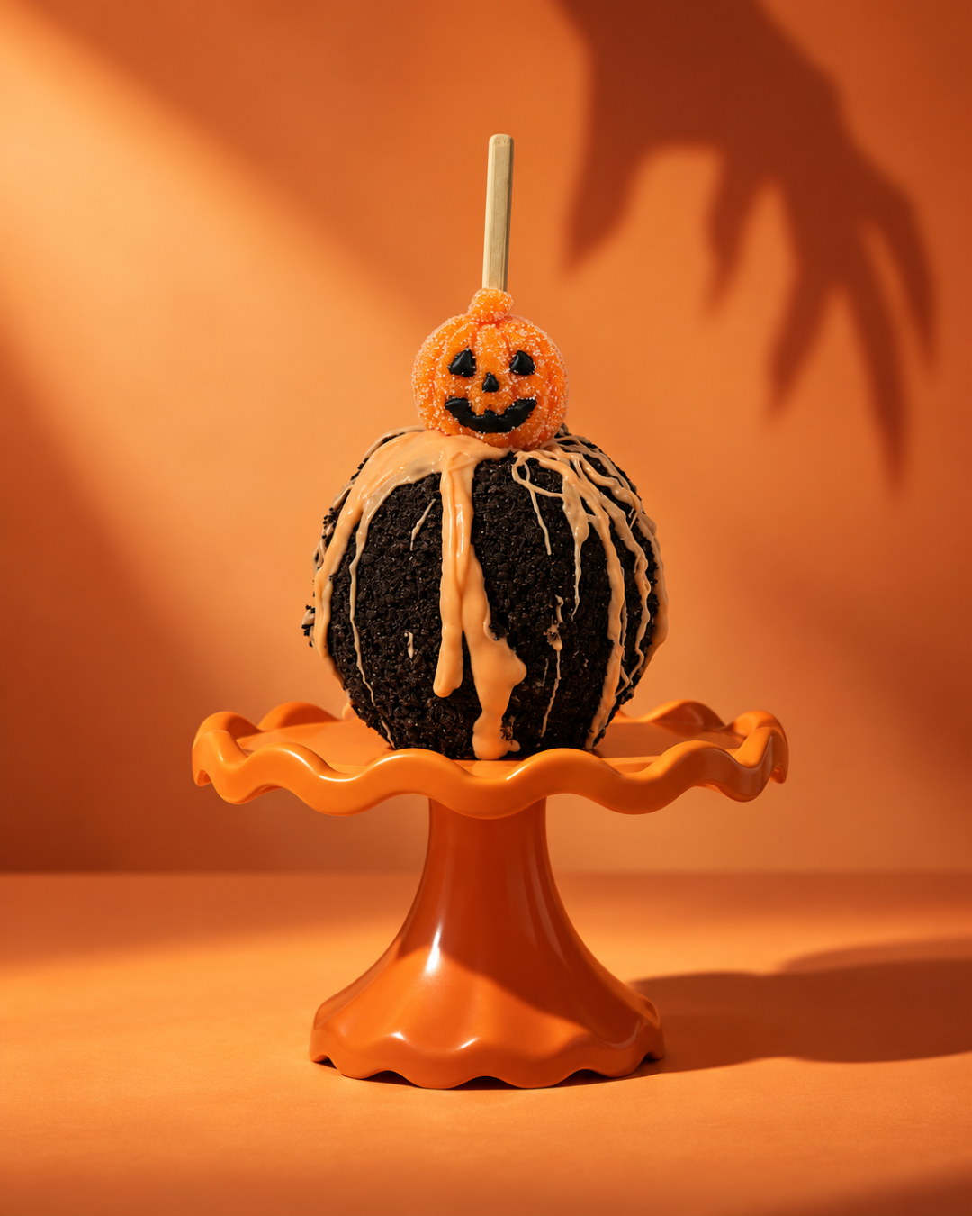 Spooky Chocolate Oreo Gourmet Apple