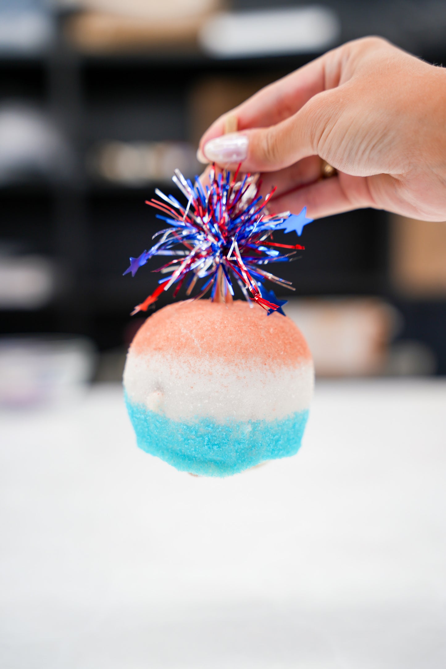 The Bomb Pop | 4th of July Caramel Apple