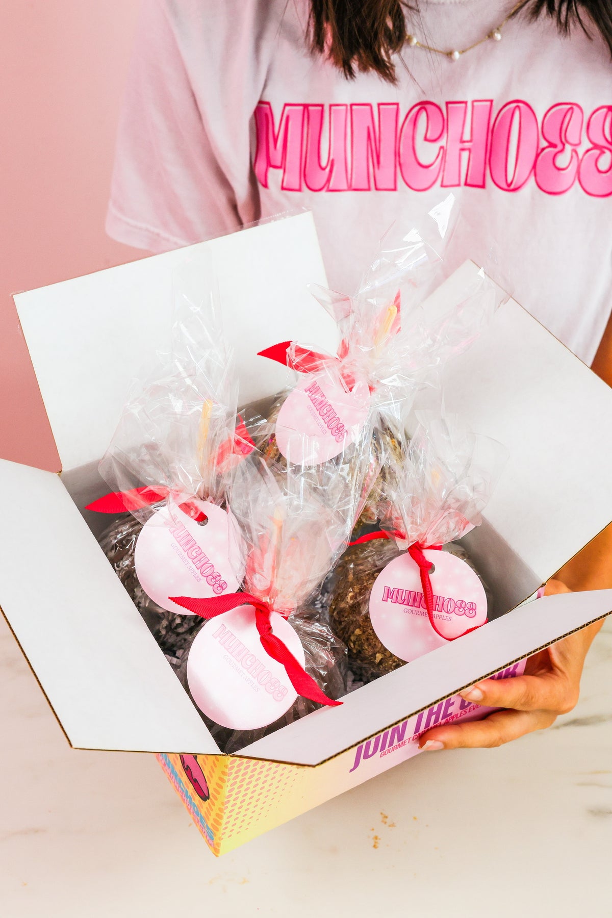Milk Chocolate Caramel Apple Gift Box | Munchoes Gift Box