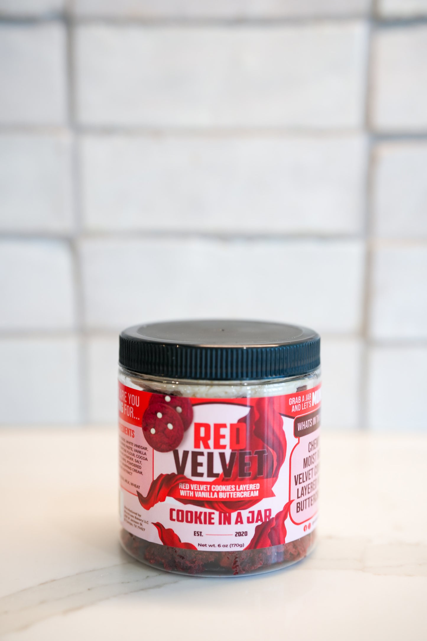 Red Velvet Cookie In A Jar