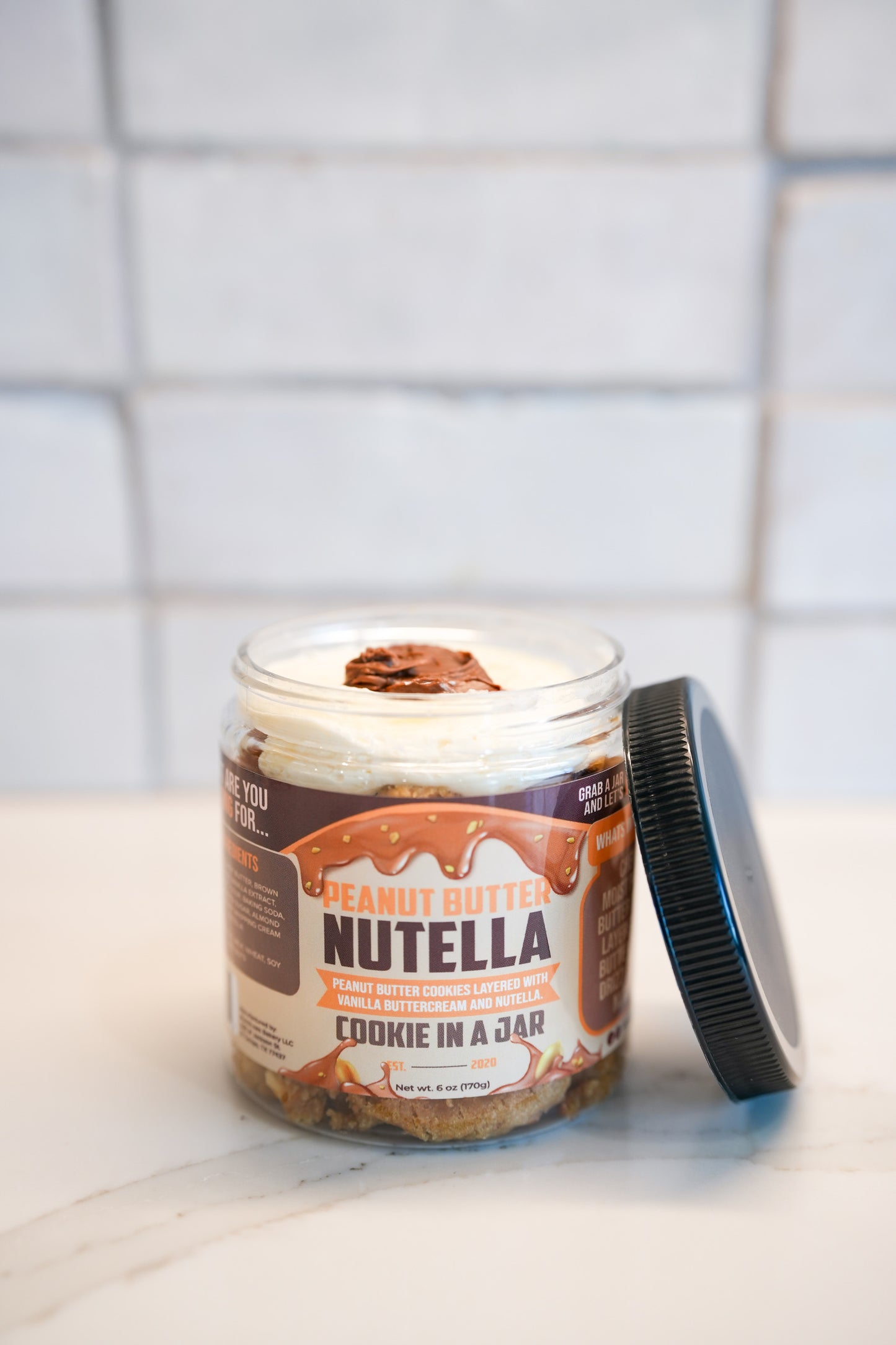 Fundraiser Peanut Butter Nutella Cookie In A Jar