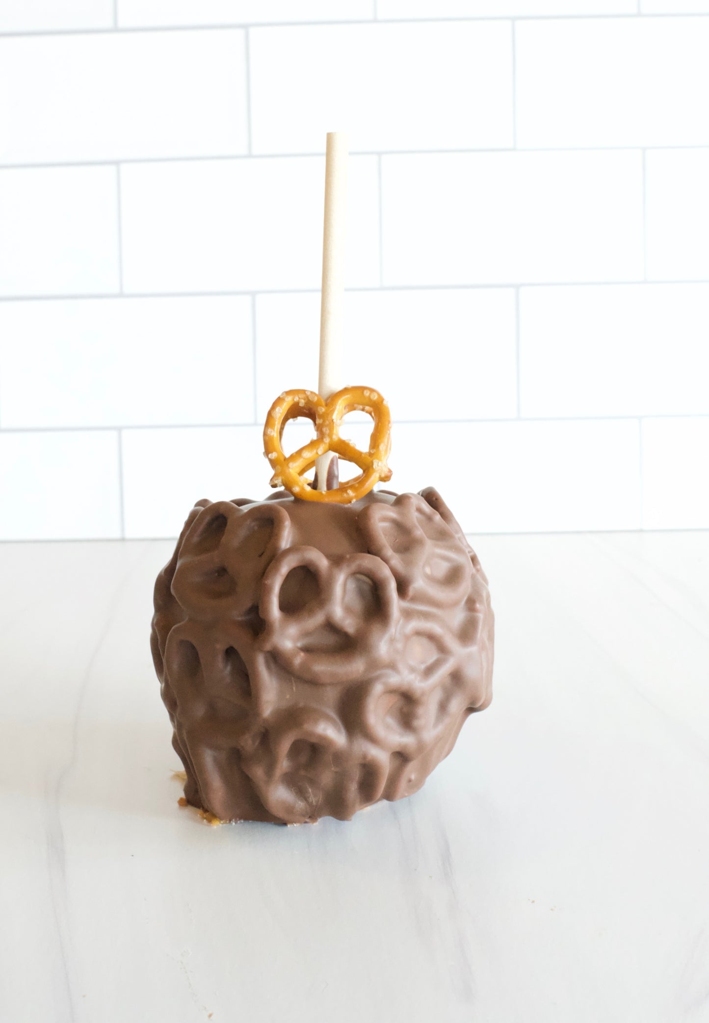 Chocolate Salted Pretzel Caramel Apple image 0