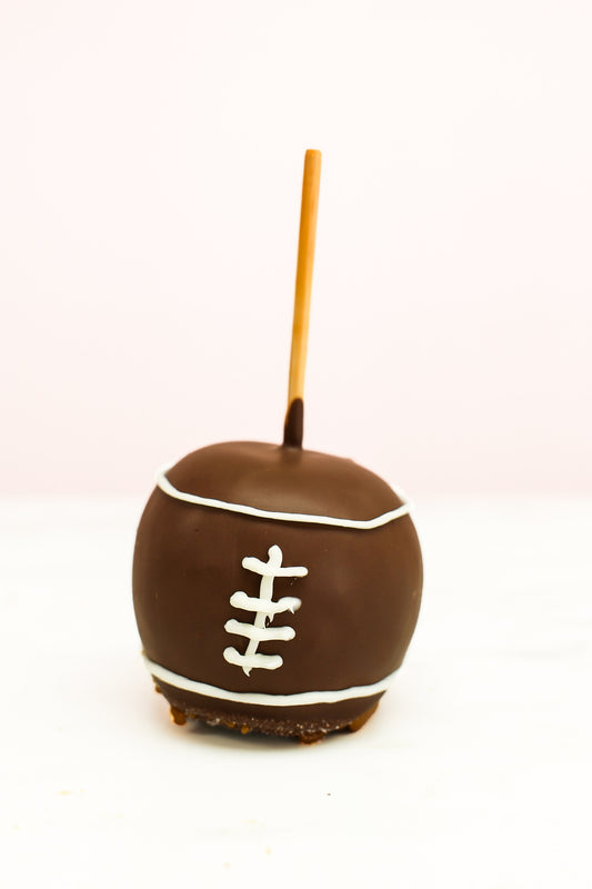 Football Caramel Apple | Gameday Desserts