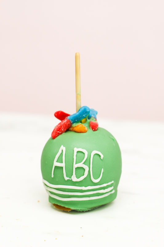 Bookworm Caramel Apple | Back to School Apples