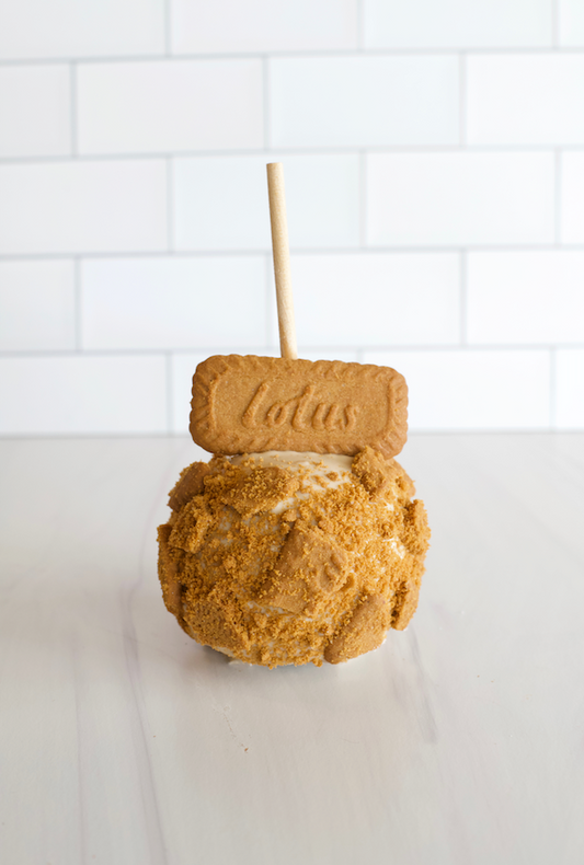 Cookie Butter Biscoff Caramel Apple