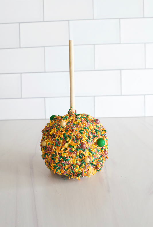 Fall Sprinkle Caramel Apple